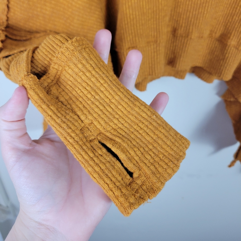 Free People Sunbaby Moon Daisy Turtleneck Rib Top - Picture 6 of 10